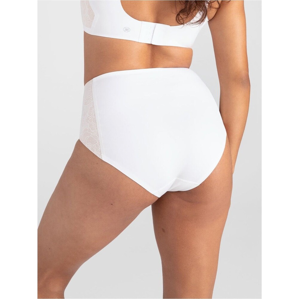 NWT Honeylove CrossOver Lace Brief Shaping Underwear White Size Large Set of 3 - Picture 4 of 14